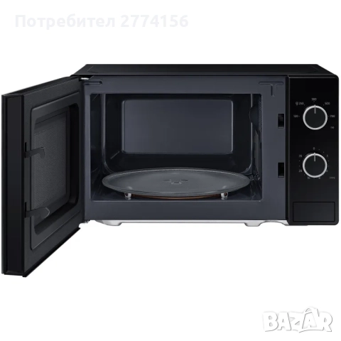 Микровълнова фурна Samsung 20L (Черна) 700W, снимка 3 - Микровълнови - 52325503