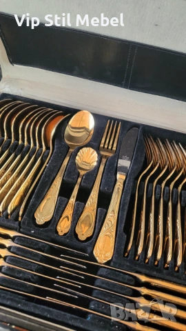 Прибори за хранене Solingen 24k позлата , снимка 2 - Прибори за хранене, готвене и сервиране - 53364605