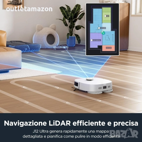 прахосмукачка робот Eureka J12 Ultra, снимка 5 - Прахосмукачки - 53525355