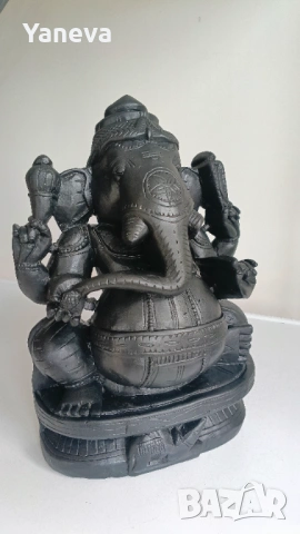Ганеша , статуетка от Индия, естествен камък, гранит , ръчна изработка. , снимка 6 - Статуетки - 53288557