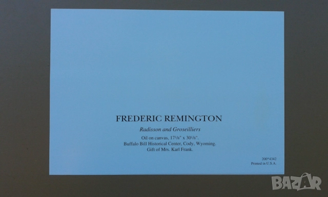 "Западно изкуство(Western Art)"върху 7 двойни картички.Издадени в САЩ, снимка 11 - Колекции - 52380775