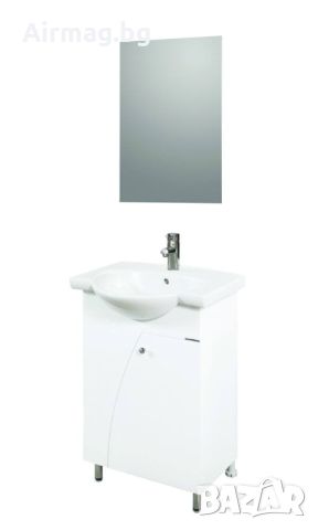 Мебел за баня Makena с умивалник и комплект с огледало Сатурн, снимка 1 - Мивки - 45280511