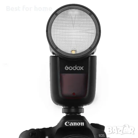 Godox V1-C Светкавица за CANON- демонстрационен продукт, снимка 3 - Светкавици, студийно осветление - 48477640