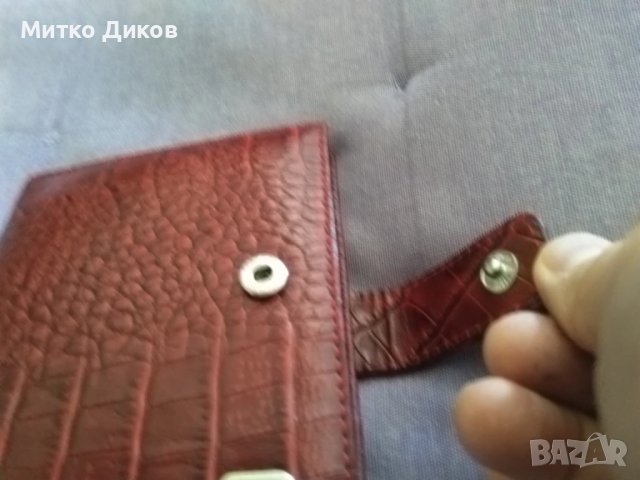 Desisan нов портфейл  визитник естествена кожа 126х113мм 40 прегради , снимка 3 - Портфейли, портмонета - 51423455
