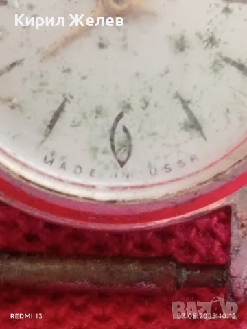 Стар механичен часовник дамски СЛАВА СССР 17 КАМЪКА за части ремонт КОЛЕКЦИЯ 48072, снимка 4 - Антикварни и старинни предмети - 50138250