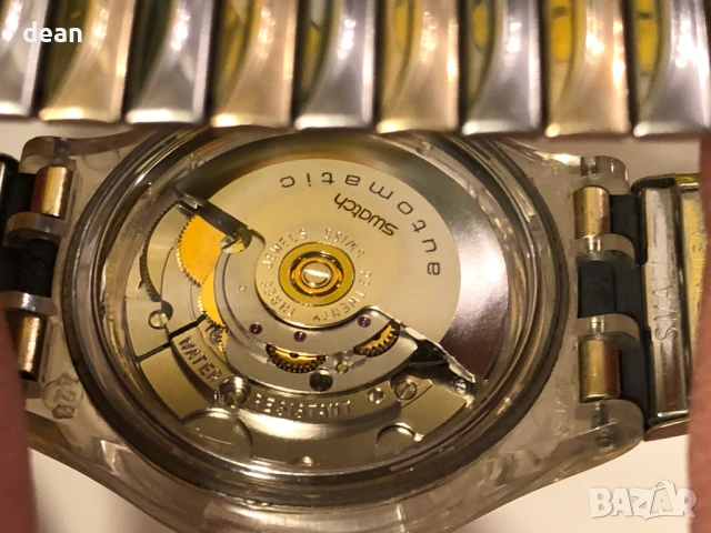 Watch Swatch Gold-colored automatic, снимка 10 - Мъжки - 53963262