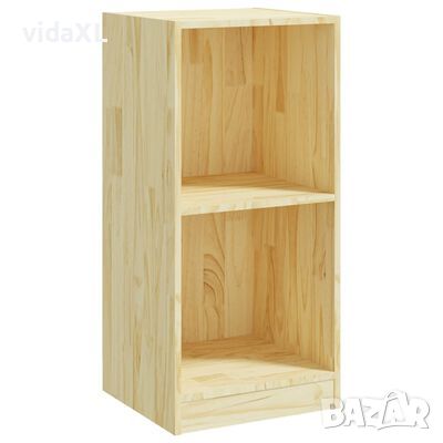 vidaXL Страничен шкаф, 35,5x33,5x76 см, борово дърво масив(SKU:809930, снимка 1 - Шкафове - 45294802