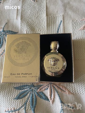 Запазен!Versace-Eros,EDP 50 ml, дамски парфюм оригинал,нов, снимка 4 - Дамски парфюми - 45352821