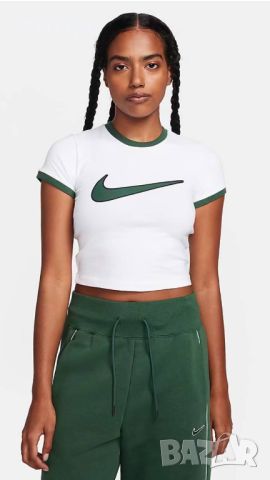 Nike Women's Cropped, Дамска тениска T-Shirt , снимка 7 - Тениски - 44428732