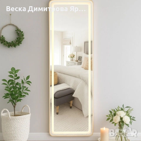 Луксозно огледало с LED рамка, снимка 2 - Огледала - 51760821