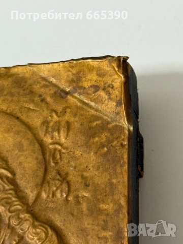 Стара православна икона – Христос Пантократор, снимка 4 - Други ценни предмети - 53393188