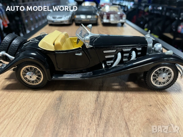 BBURAGO метална колекционерски модел MERCEDES BENZ 500K 1936 г. 1:18, снимка 2 - Колекции - 53155191