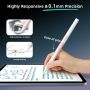 Metapen Pencil D1 за Apple iPad 2018-2024 (Бърз бутон и ергономичен дизайн), бял, снимка 3