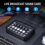Звукова, саунд карта Facmogu F11 аудио миксер за поточно предаване, XLR, DJ миксерни ефекти, 48V, снимка 4