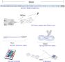 Универсален RGBW LED осветителен комплект Cefrank - 4 пакета от 30 см свързващи се ленти, снимка 7