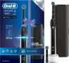 Електрическа четка за зъби Oral-B Smart 4 4500 Black Edition Черна 3 режима 2 глави Bluetooth Таймер, снимка 1