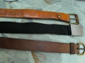 3 вносни колани мъжки 2 кожени и един от плат, снимка 2