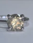 Златен пръстен с диамант 2.16 CT Fancy Color, снимка 4