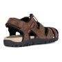 Италиански сандали обувки Geox Strada Logo Sandals Brown Black, снимка 2