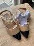 Беж бежови обувки  пантофки с перли , снимка 1 - Дамски ежедневни обувки - 45717137