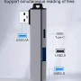 TYPE C Хъб с 2 x USB3.0 5Gbps + TYPE C порта, пренос на данни, мулти сплитер OTG за PC лаптоп ноутбу, снимка 3