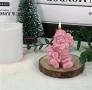 3D Седнал дядо Коледа Силиконов молд форма за свещи гипс сапун смола фондан за декорация на торта , снимка 2