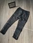 НОВ дамски кожен панталон в чер и бордо цвят на намаление , снимка 1 - Панталони - 45958803