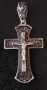 Стар сребърн руски кръст , снимка 1