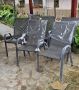 Маса  Квадратна,Сива, 90 x 90 x 71 см + Комплект 5 градински стола чисто нови от Германия , снимка 9