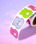50 бр Грижовните мечета The Care Bears глава самозалепващи лепенки стикери за ръчна изработка, снимка 2