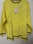 Оригинален Liu Jo дамски жълт пуловер с камъни-чисто нов с етикети ,S, снимка 1