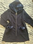 НОВО голямо дамско палто/жилетка с качулка и пух (размер 2ХЛ), снимка 1
