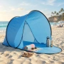 Автоматична плажна палатка с параван, UV защита 30+, 150x150x90 см, снимка 2