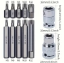 Комплект накрайници – Hex, XZN и Torx 40 части., снимка 3