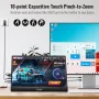 Wstirhy 15,6-инчов FHD 1080P IPS преносим сензорен екран Преносим сензорен екран с USB, снимка 6