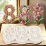 8 март осмица лале лалета силиконов молд гипс смола фондан за декорация на торта , снимка 2