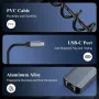 Minthouz USB C към Ethernet адаптер, 5G кабелен мрежов адаптер, алуминиев RJ45, снимка 6
