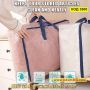 Водоустойчива прозрачна чанта за съхранение на дрехи и завивки с удобна дръжка - КОД 3900, снимка 1