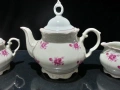 Стар български порцелан чайник заханица латиера , снимка 3