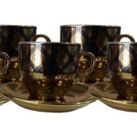 Комплект от 6 бр. чаши за кафе + 6 бр. чинийки, снимка 1 - Сервизи - 45509607