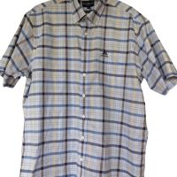 Мъжка карирана риза с къс ръкав Jean Paul, 100 памук, 74х59 см, L, снимка 1 - Ризи - 45675076