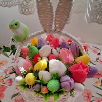 Великденски букети , снимка 10 - Изкуствени цветя - 45295772