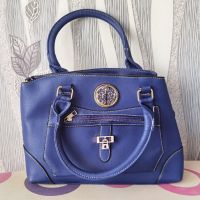 Дамска синя чанта , снимка 1 - Чанти - 45465061