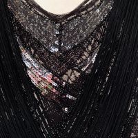 Уникална бутикова рокля с ресни, снимка 2 - Рокли - 41651467