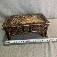 Стара българска кутия за бижута алуминиева  , снимка 4 - Други ценни предмети - 45566156