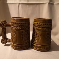  Румънска керамична чаша за Бира. , снимка 1 - Чаши - 45456705