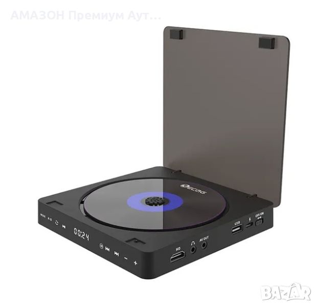 KECAG KC-708 DVD плейър със сензорно/дистанционно управление,Mini CD/VCD плейър за Смарт ТВ, снимка 1