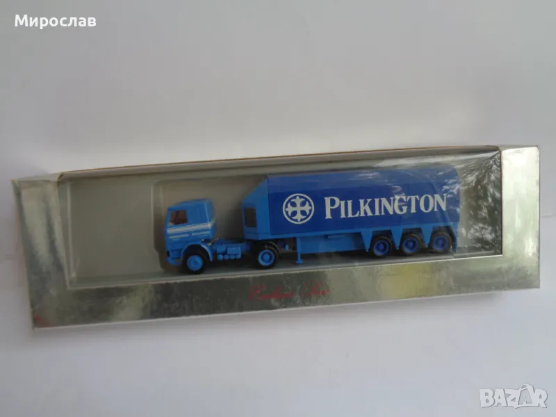 HERPA H0 1/87 SCANIA КАМИОН ТИР РЕМАРКЕ ИГРАЧКА МОДЕЛ, снимка 1