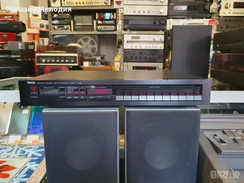Тунер Yamaha T-720 В отлично техническо и визуално състояние., снимка 1