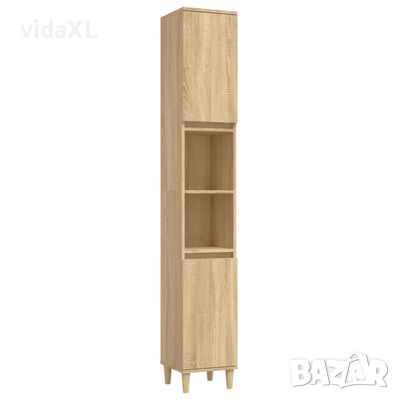 vidaXL Шкаф за баня, сонома дъб, 30x30x190 см, инженерно дърво(SKU:819791, снимка 1